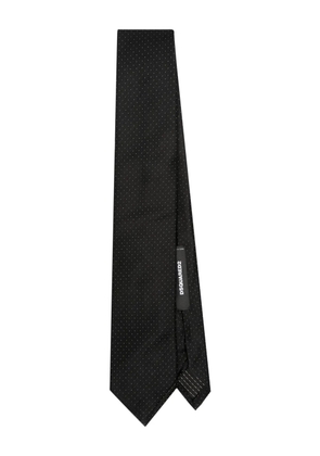 DSQUARED2 dot-print pointed tie - Black