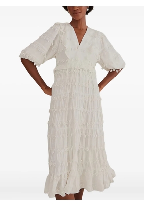 FARM Rio ruffles trim dress - White