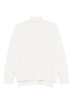 SOLOTRE high-neck sweater - White