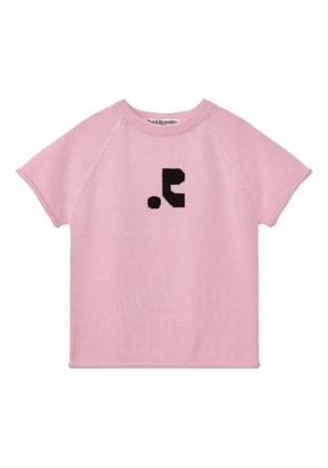 Rest&Recreation raglan-sleeve jacquard t-shirt - Pink