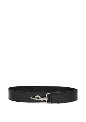DRIES VAN NOTEN lobster-clasp leather belt - Black