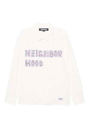 Neighborhood logo-embroidered shirt - White
