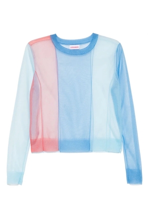 Charles Jeffrey Loverboy sheer top - Blue