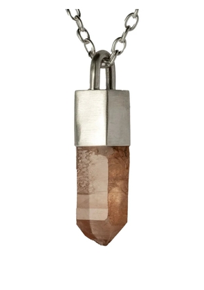 Parts of Four sterling silver Talisman quartz necklace