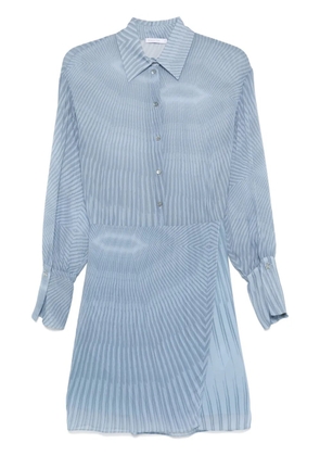 Patrizia Pepe abstract-print midi dress - Blue