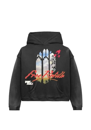 Free Refills graphic rehab hoodie - Black