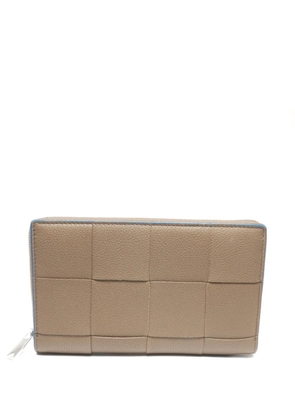 Bottega Veneta Pre-Owned 2015-2025s intrecciato-leather wallet - Neutrals