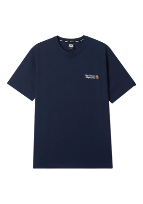 FINGERCROXX logo-print T-shirt - Blue