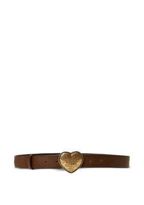 TWINSET heart leather belt - Brown