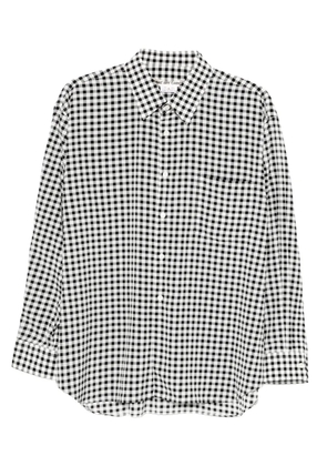 Comme Des Garçons checked shirt - Black