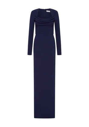 Rebecca Vallance Nemy long-sleeve corset dress - Blue