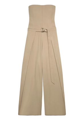 AMI Paris strapless layered jumpsuit - Neutrals