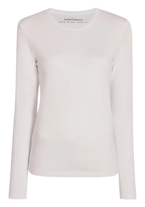 Another Tomorrow crew-neck organic cotton T-shirt - White