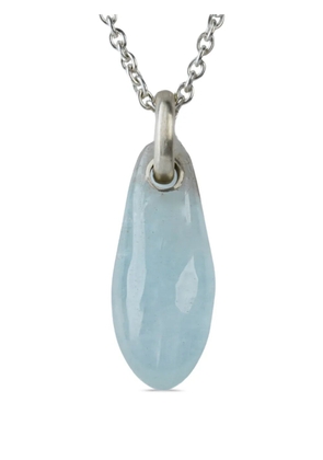 Parts of Four aquamarine teardrop necklace - Silver