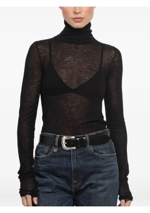 Sprwmn turtleneck long-sleeve top - Black