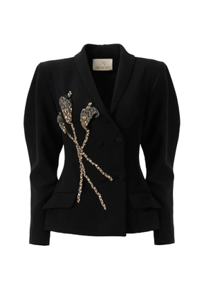 ARAFTU embellished double-breasted blazer - Black