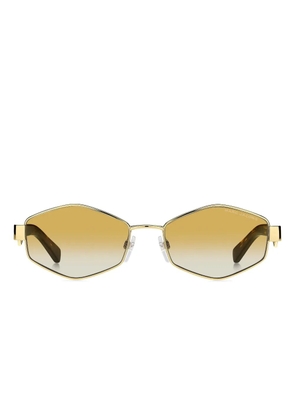 Marc Jacobs Eyewear geometric-frame chain-strap sunglasses - Yellow