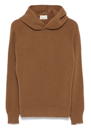 Ma'ry'ya ribbed-knit hoodie - Brown