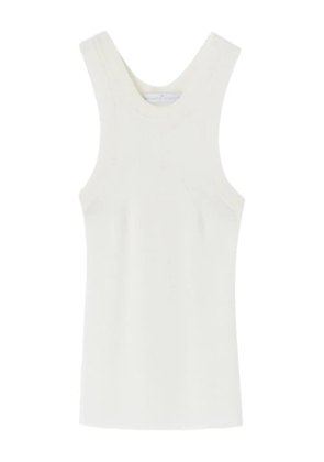 Ermanno Scervino halter-neck ribbed tank top - 10602 white