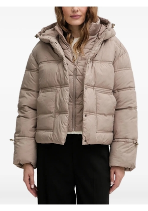 GUESS USA hooded quilted jacket - Neutrals
