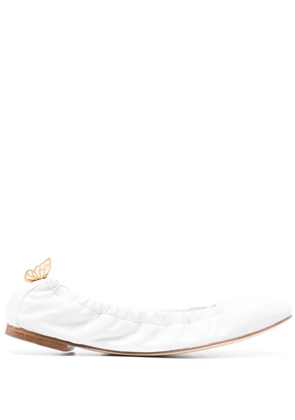 Sophia Webster Mariposa ballerina shoes - White