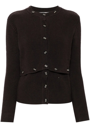 Rokh multi buttons cardigan - Brown