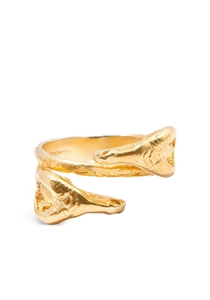 CHRONOS sterling silver animal-motif ring - Gold