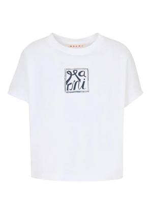 Marni logo-print T-shirt - White