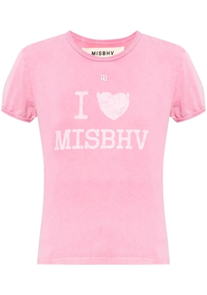 MISBHV logo print t-shirt - Pink