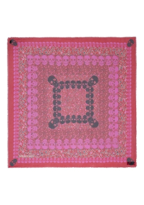 Zadig&Voltaire Kerry Garden skull scarf - Red