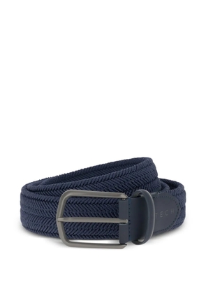 Boggi Milano woven rubberised leather belt - Blue