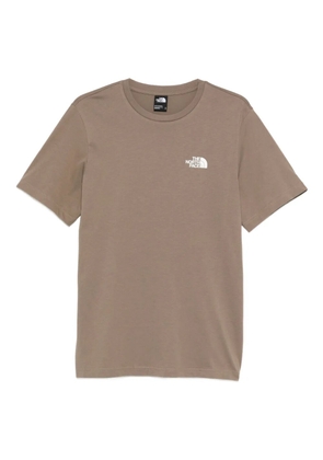 The North Face logo-print T-shirt - Brown