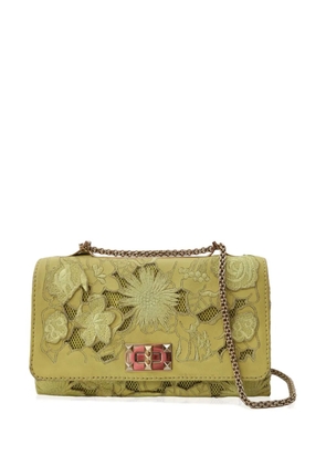 Valentino Garavani Pre-Owned embroidered shoulder bag - Yellow