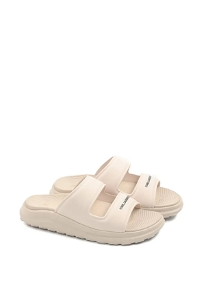 Karl Lagerfeld logo-print slides - Neutrals