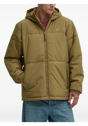 Vans logo-embroidered padded jacket - Brown