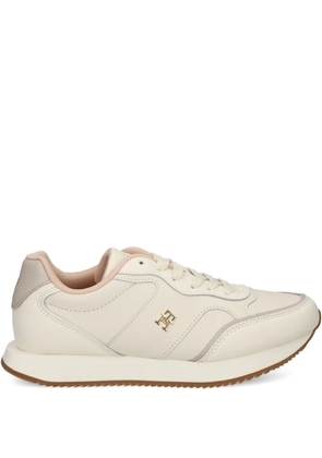 Tommy Hilfiger leather lace-up sneakers - White