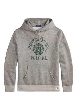 Polo Ralph Lauren graphic-print hoodie - Grey