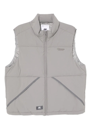 CHOCOOLATE logo-embroidered gilet - Grey