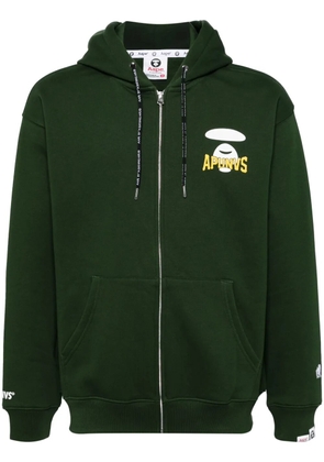 AAPE BY *A BATHING APE® logo-print hoodie - Green