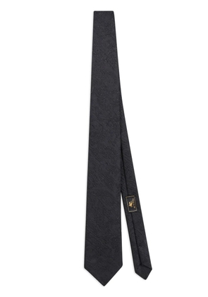 ETRO floral paisley-jacquard tie - Black