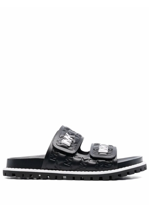 Michael Kors Stark debossed-logo sandals - Black
