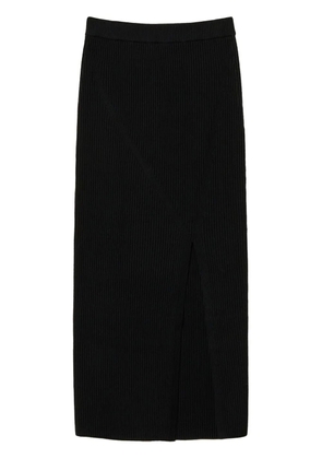 TWINSET ribbed-knit midi skirt - Black