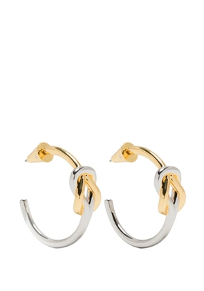 Eddie Borgo 12kt yellow gold Slipknot hoop earrings