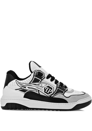 Philipp Plein Hexagon rhinestone-embellished sneakers - White