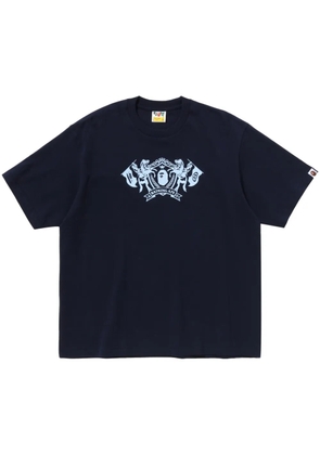 A BATHING APE® logo-print T-shirt - Blue