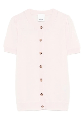 Allude button short-sleeve cardigan - Pink