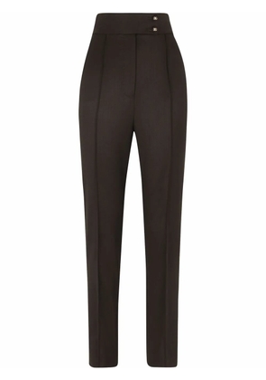 Dolce & Gabbana high-waisted wool trousers - Black