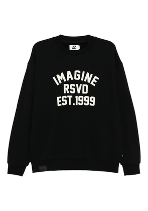 izzue printed sweatshirt - Black