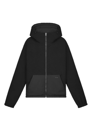 Arte Antwerp logo-embroidered zip-up hoodie - Black