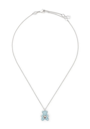 Swarovski teddy heart necklace - Silver